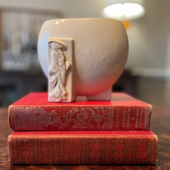 Vintage Asian Pillow Vase - Picture 1 of 11